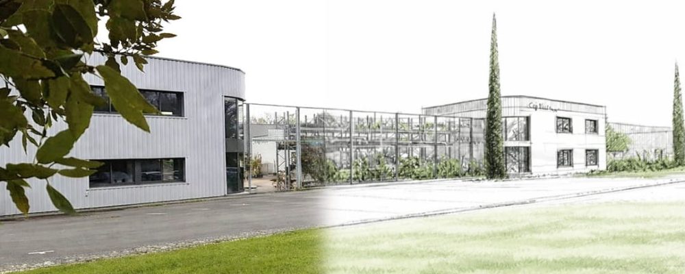 Esquisse de la façade de l'entreprise Cap Vert Paysage à Sorigny